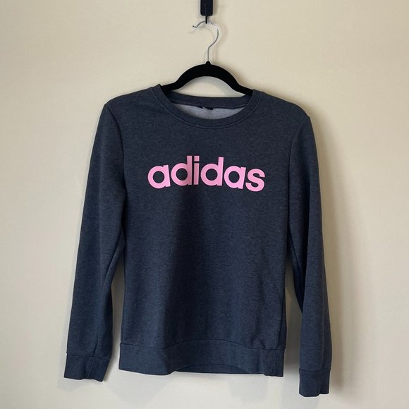 Adidas Dark Grey Crewneck - Picture 1 of 1